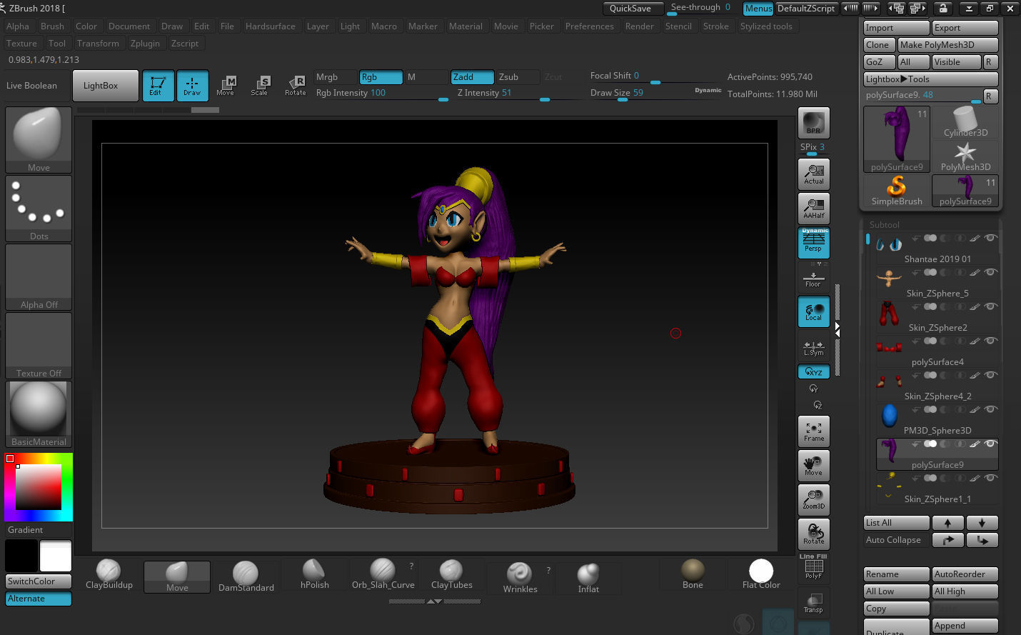 Shantae Figurine 3D print model_21