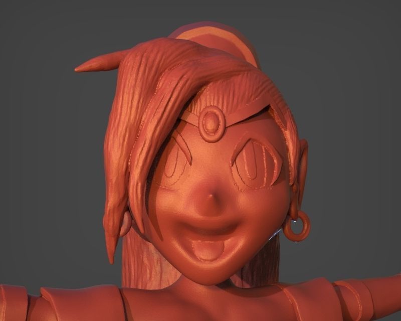 Shantae Figurine 3D print model_20