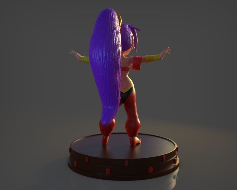 Shantae Figurine 3D print model_4