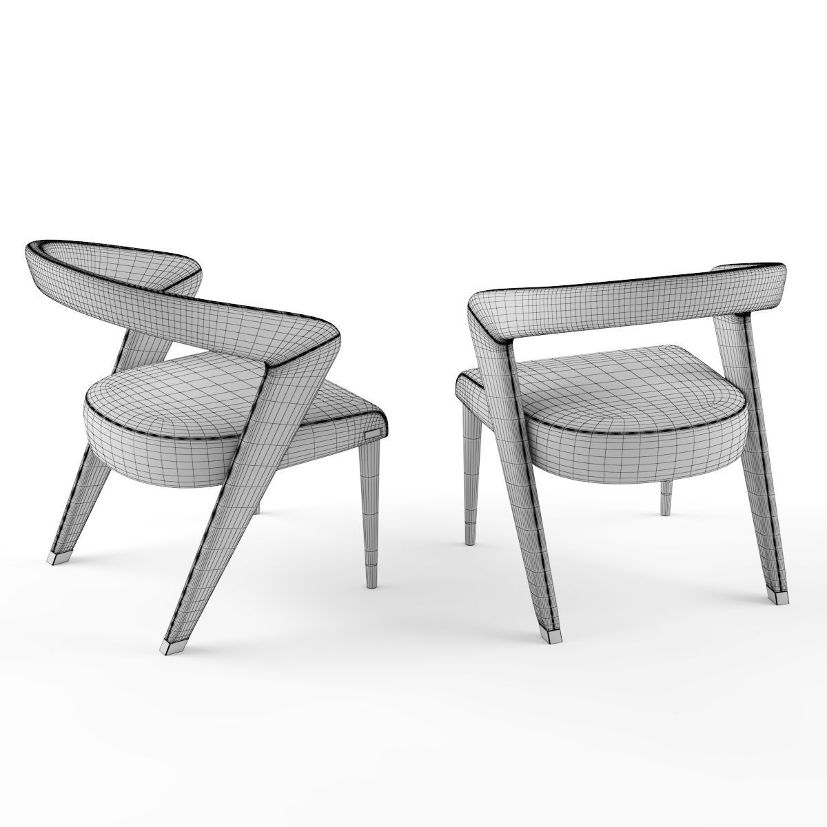 Bizzotto WAVE Chair Free 3D model_6