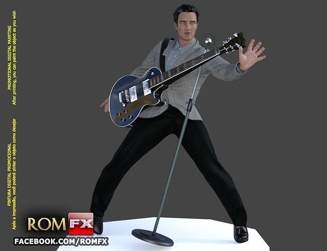 ELVIS the King Figure Printable 3D print model