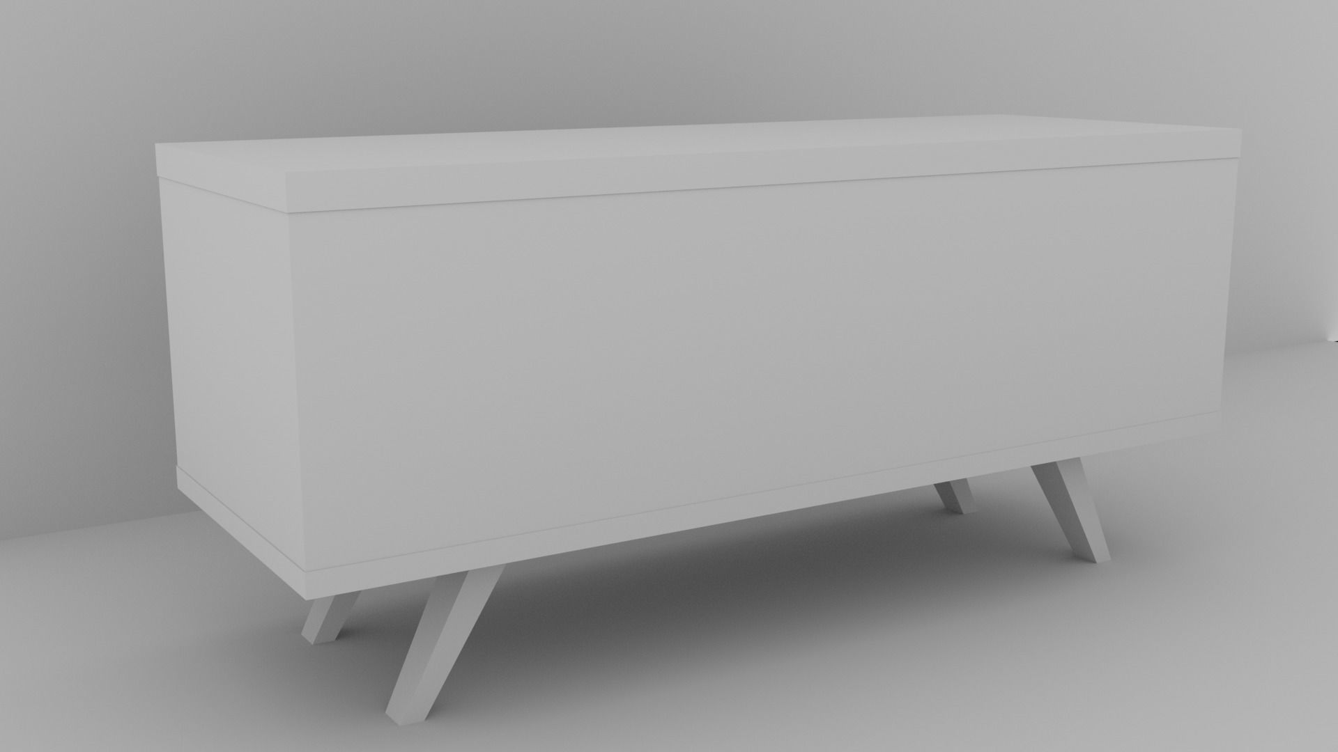Modern Cabinet Free low-poly 3D model_3