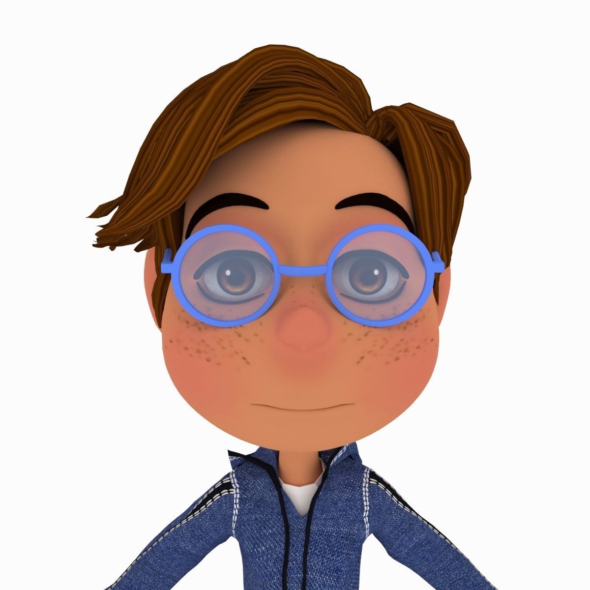 toon boy basketball character created for animation Low-poly 3D model_18