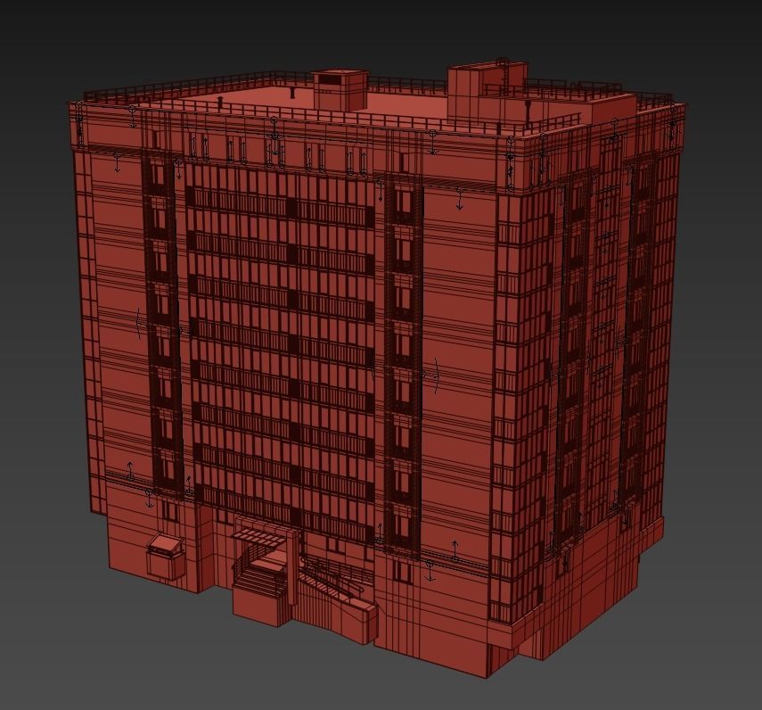 Residential building 3D model_13