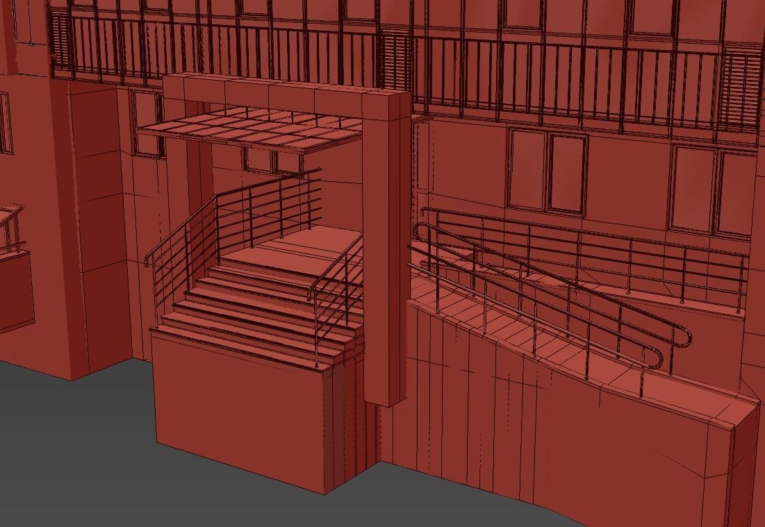 Residential building 3D model_10