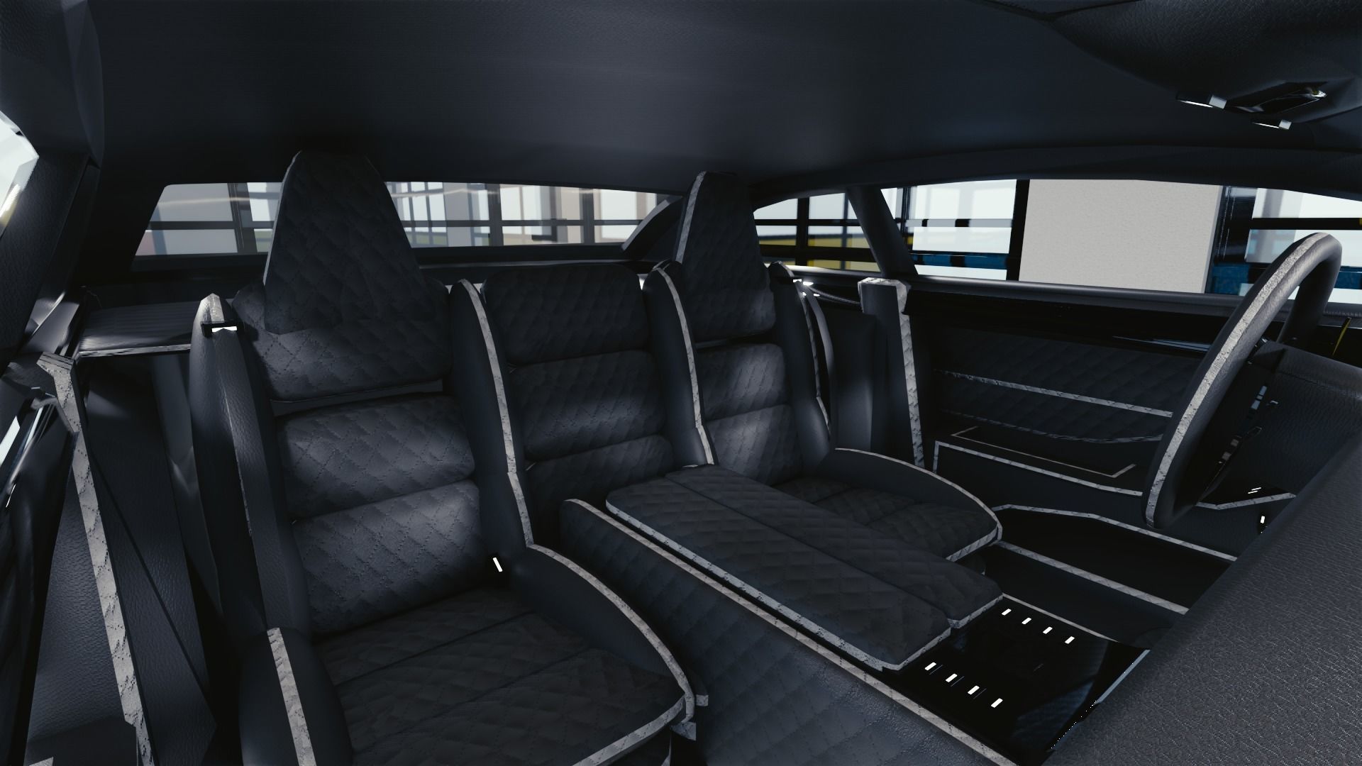 BLENDER EEVEE Brandless Sports GT  Low-poly 3D model_8