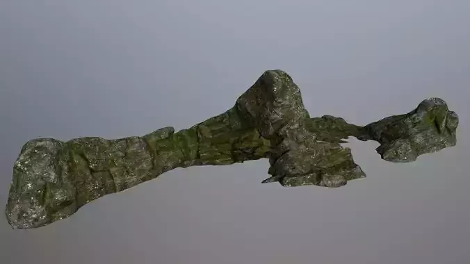 rocks rock with moss