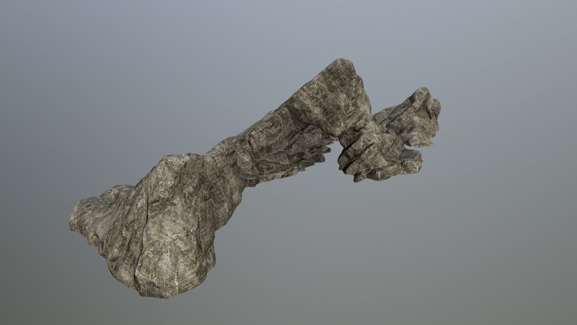 rocks rock Low-poly 3D model_1