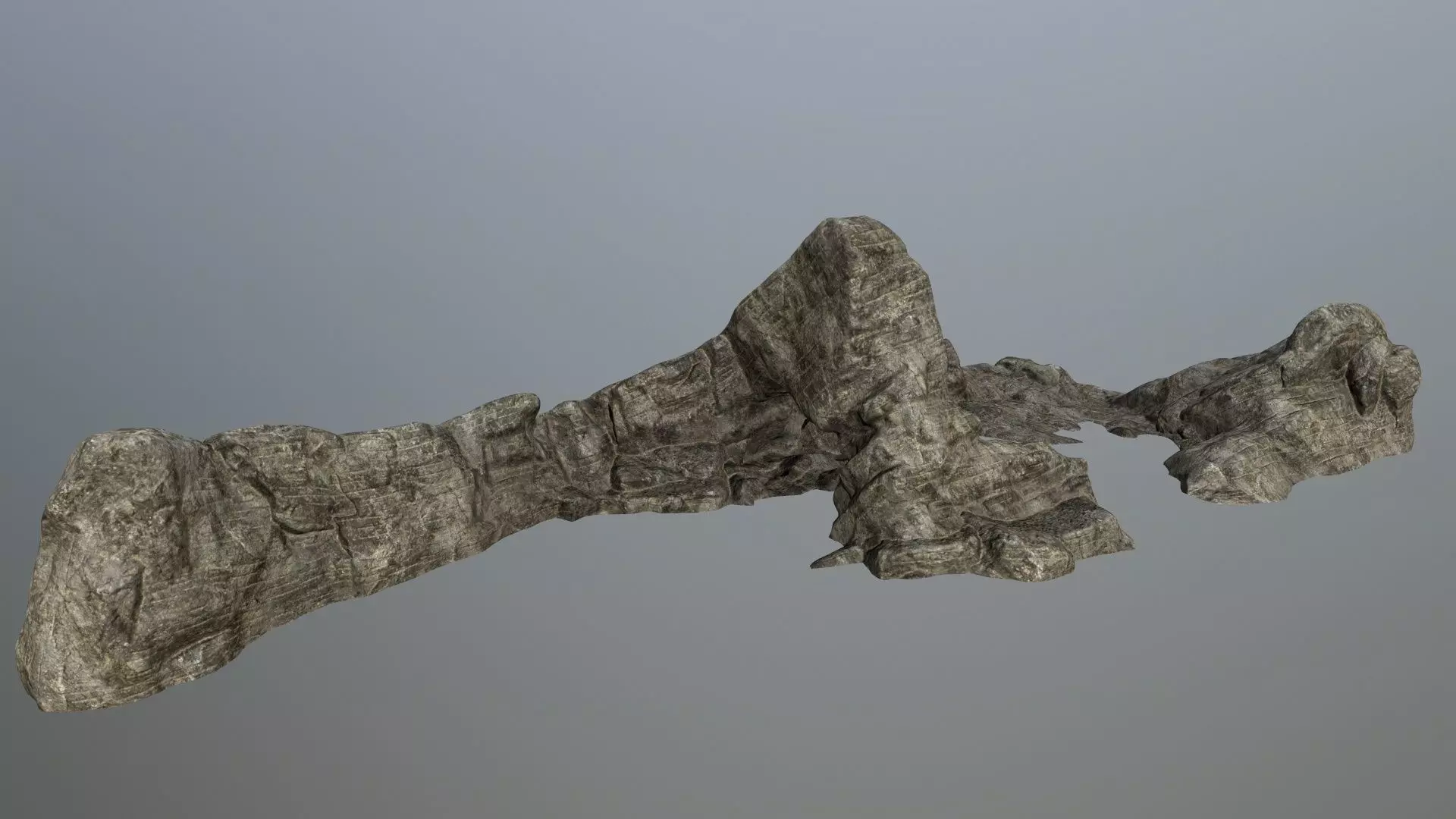 rocks rock Low-poly 3D model_0