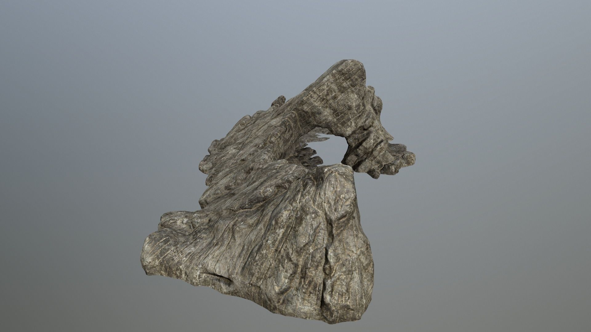 rocks rock Low-poly 3D model_2