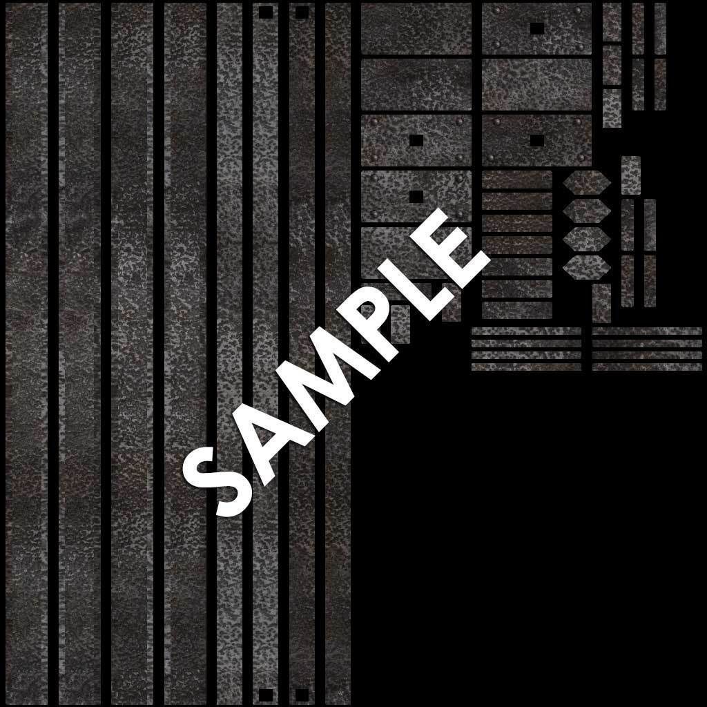 Balcony Fire Escape Ladder Low-poly 3D model_19