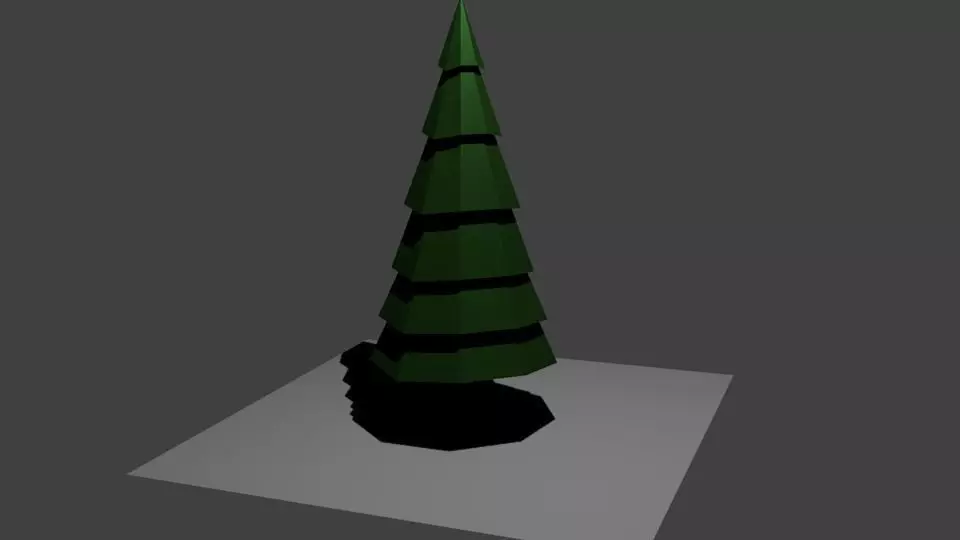 LowPolyTree christmas tree 3D model