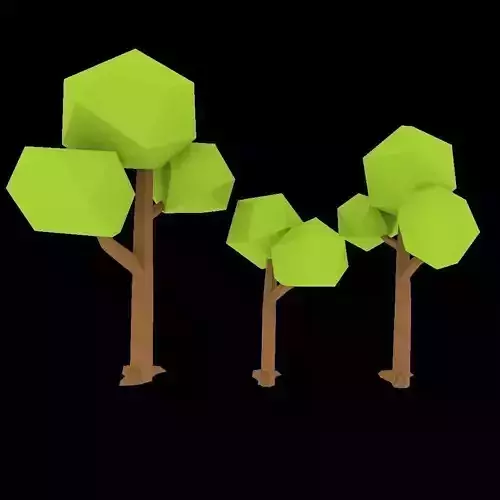 trees polygonal