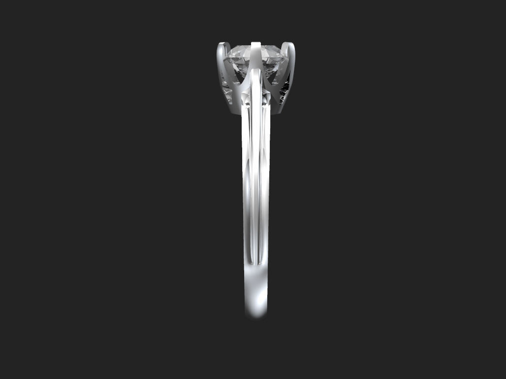 Solitaire 1CT 3D print model_4