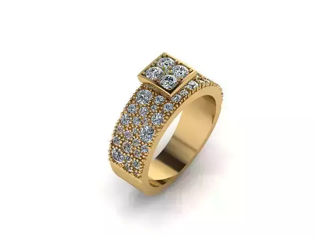 SQ head pave ring
