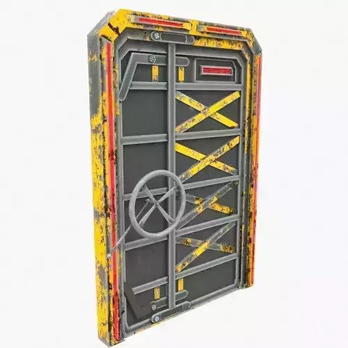 Sci-Fi door 1 3D model
