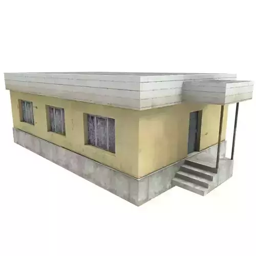 Old buildings low poly