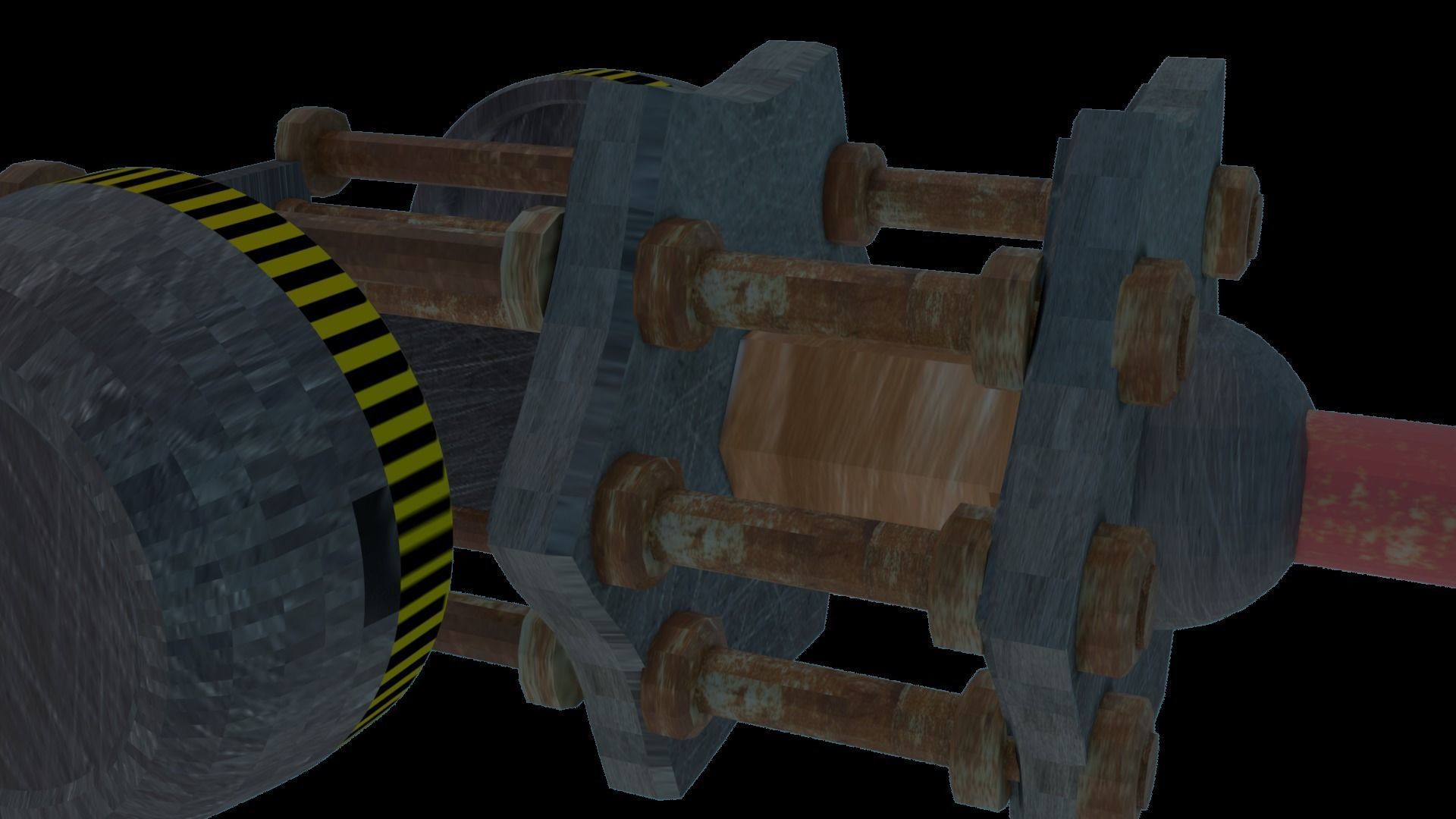 Hammer - Sci - Fi Weapon Free low-poly 3D model_4