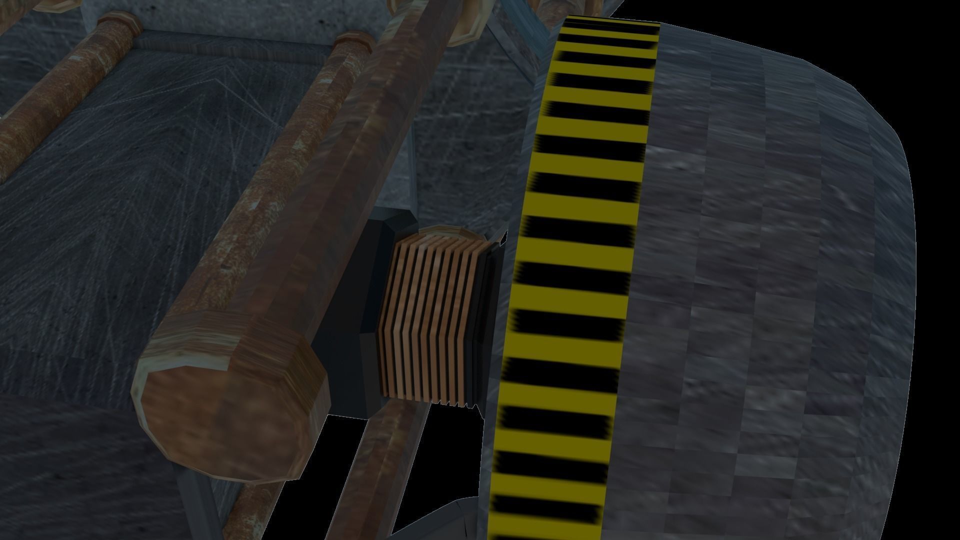 Hammer - Sci - Fi Weapon Free low-poly 3D model_8