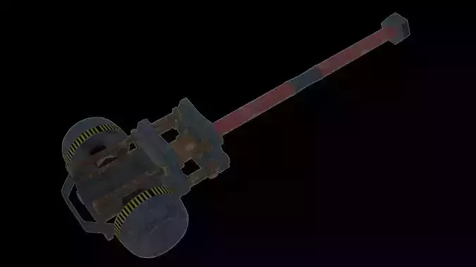 Hammer - Sci - Fi Weapon Free low-poly 3D model