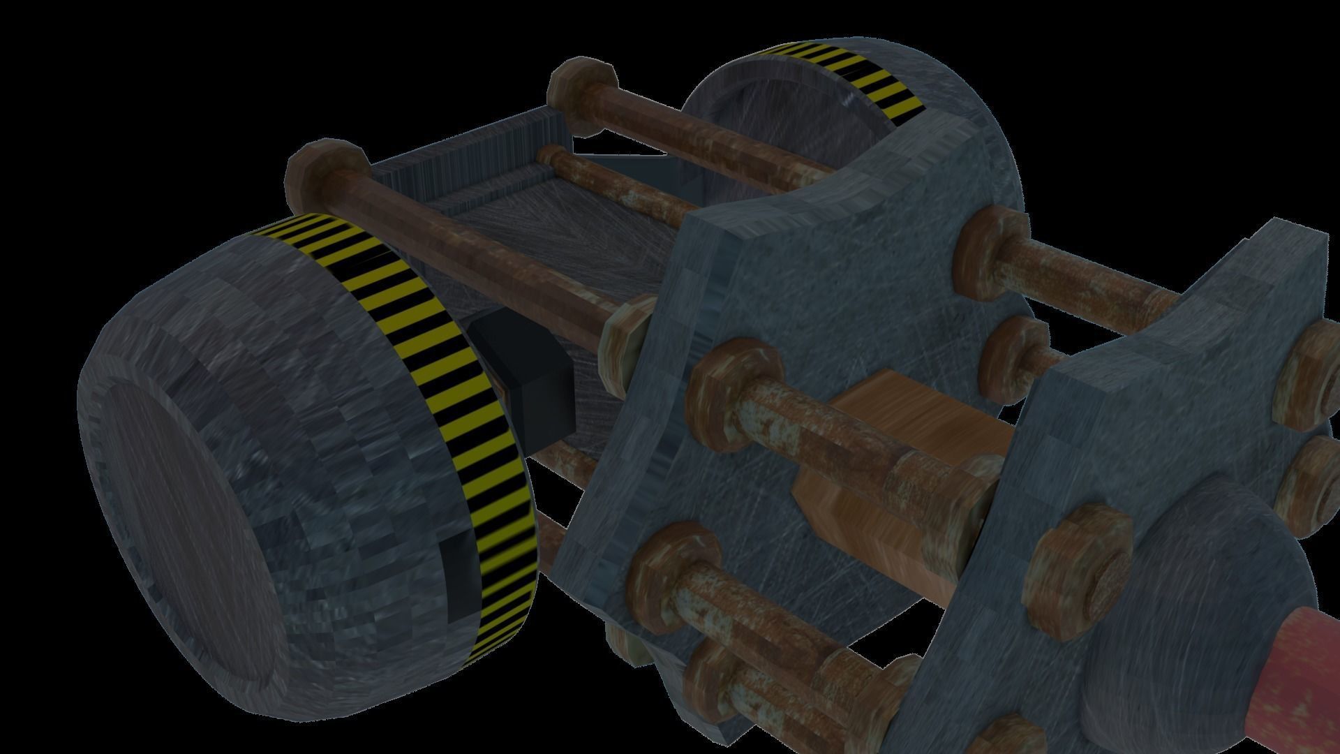 Hammer - Sci - Fi Weapon Free low-poly 3D model_5