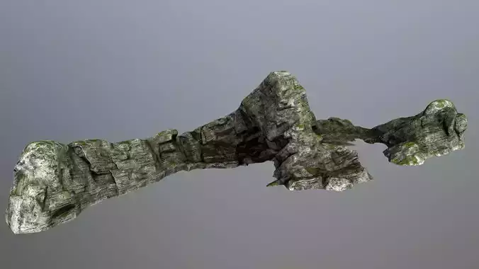 rocks rock with moss