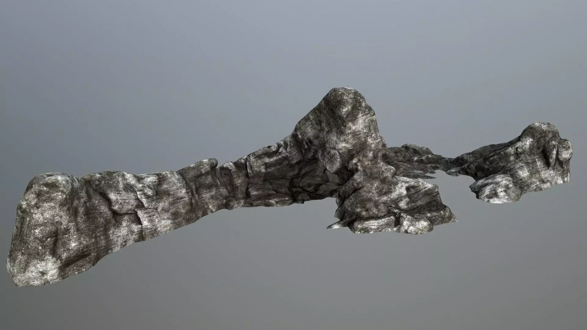 rocks rock Low-poly 3D model_0