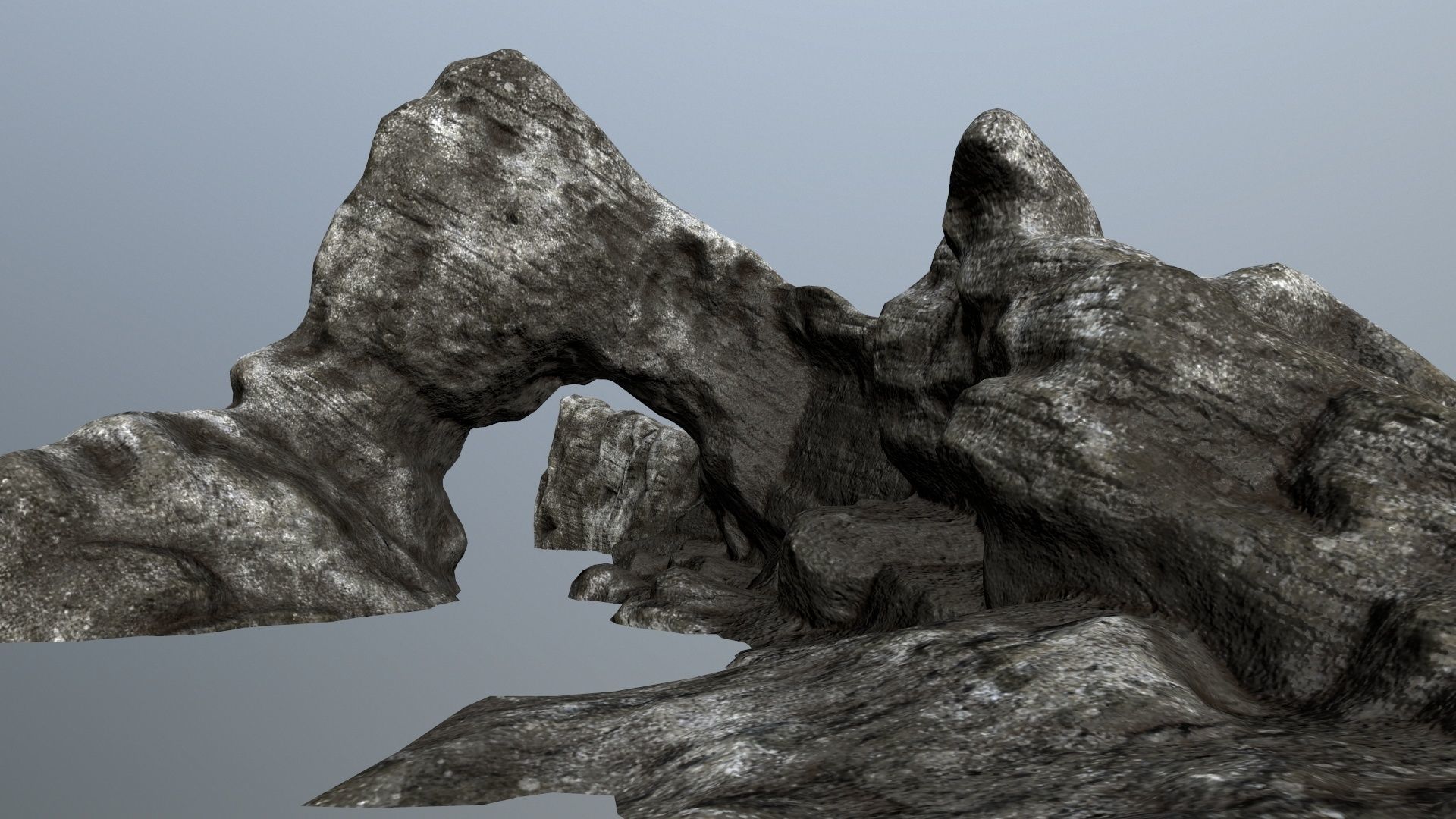 rocks rock Low-poly 3D model_14