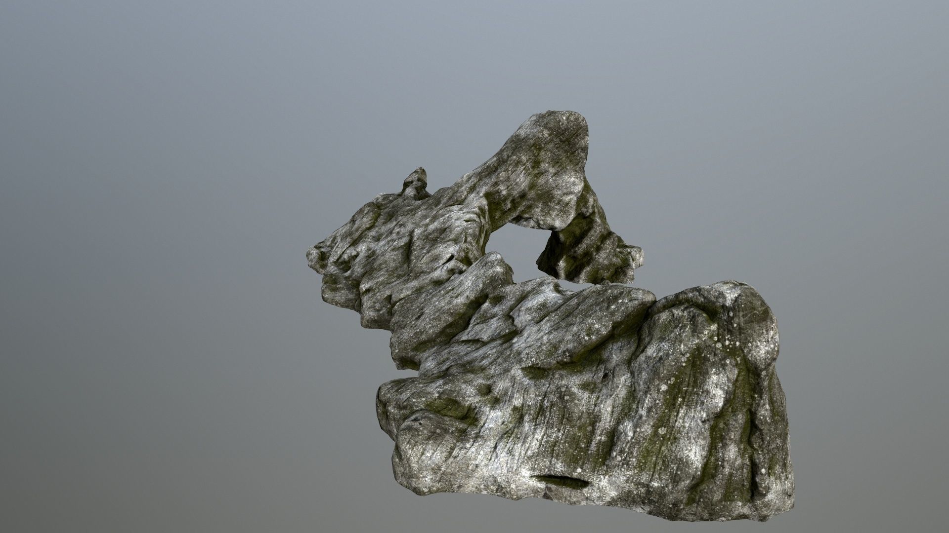 rocks rock Low-poly 3D model_3