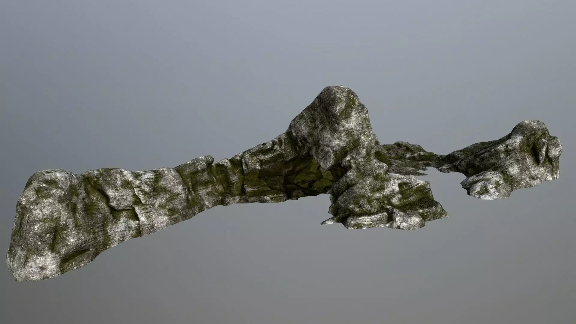 rocks rock Low-poly 3D model_0