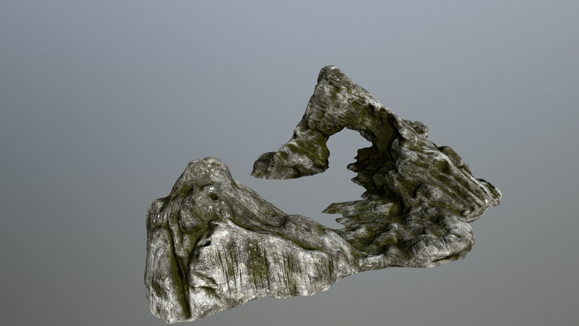 rocks rock Low-poly 3D model_7