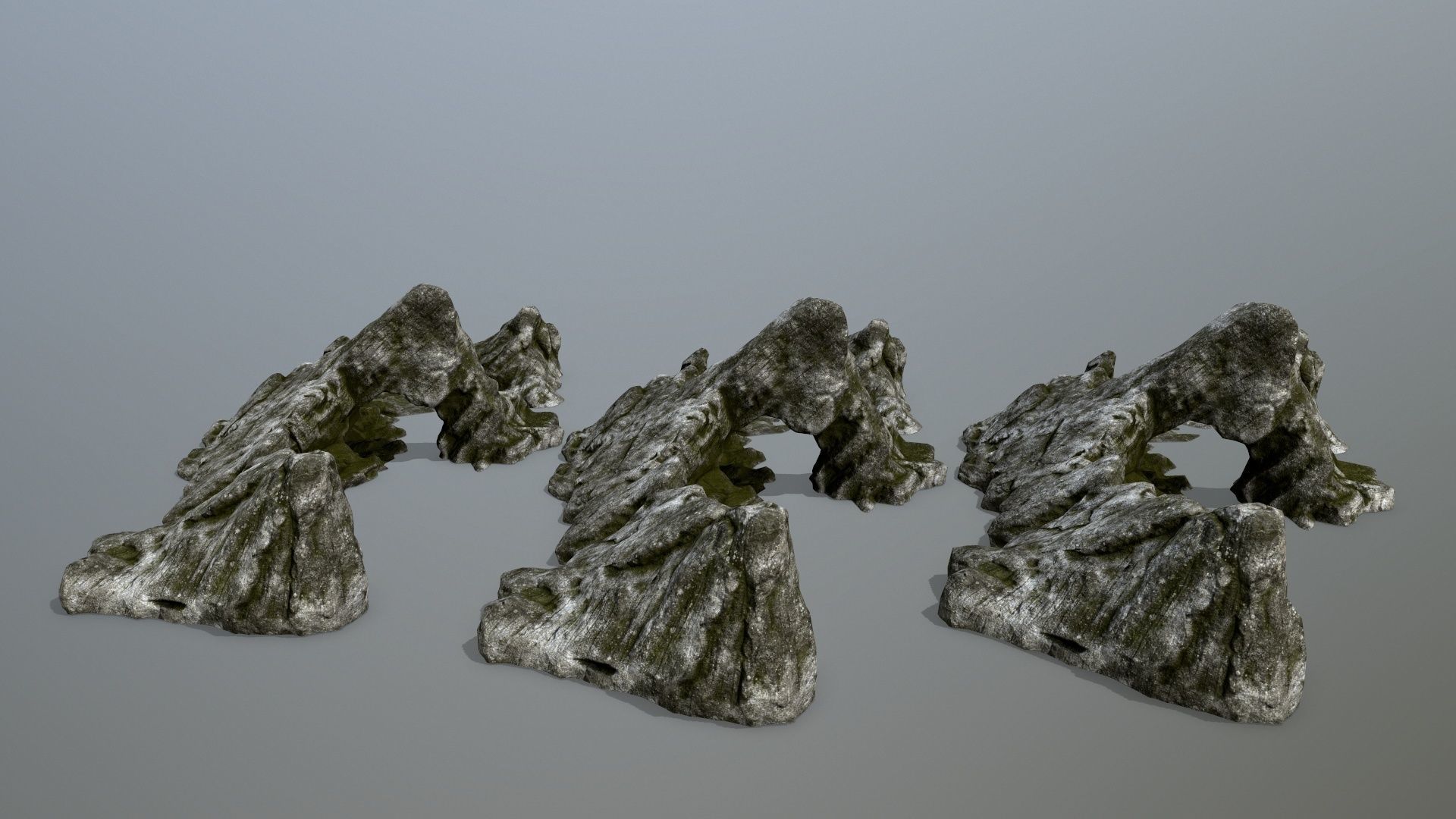 rocks rock Low-poly 3D model_16
