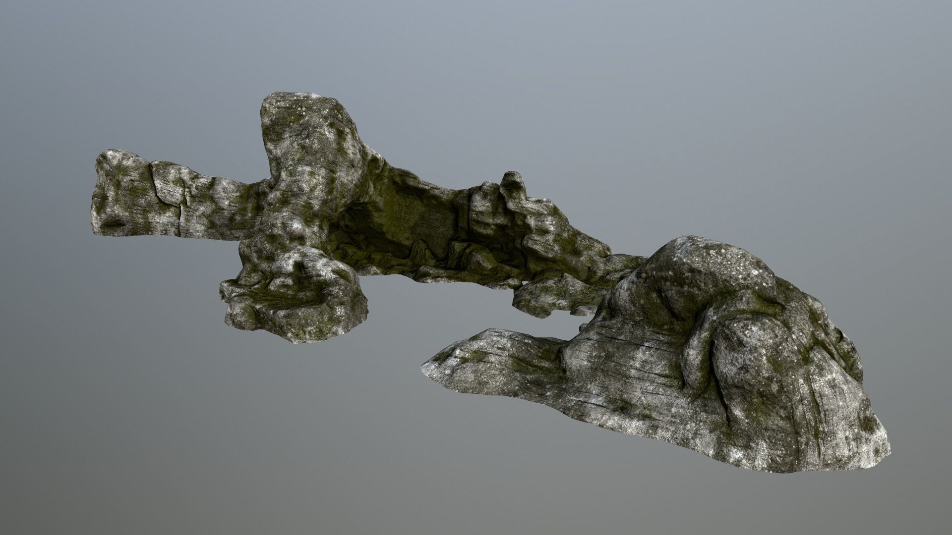 rocks rock Low-poly 3D model_8