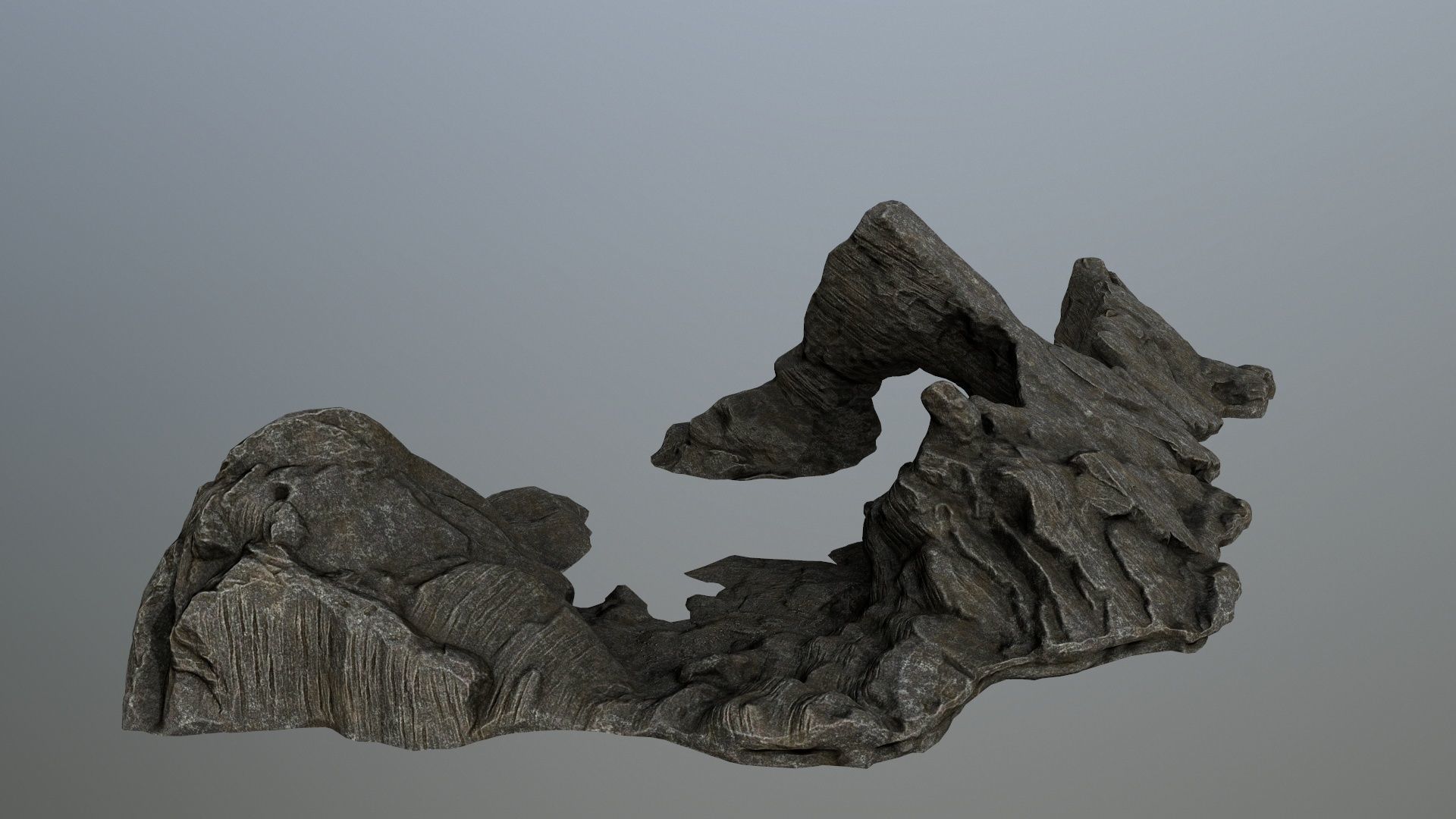 rocks rock Low-poly 3D model_5