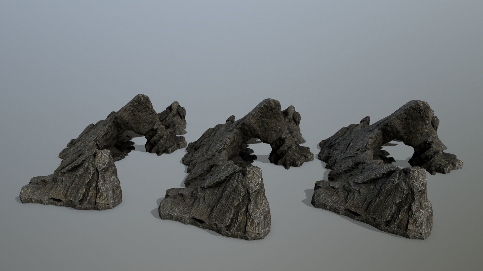 rocks rock Low-poly 3D model_14