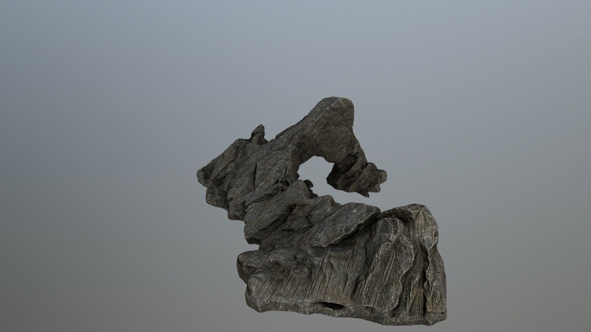 rocks rock Low-poly 3D model_2