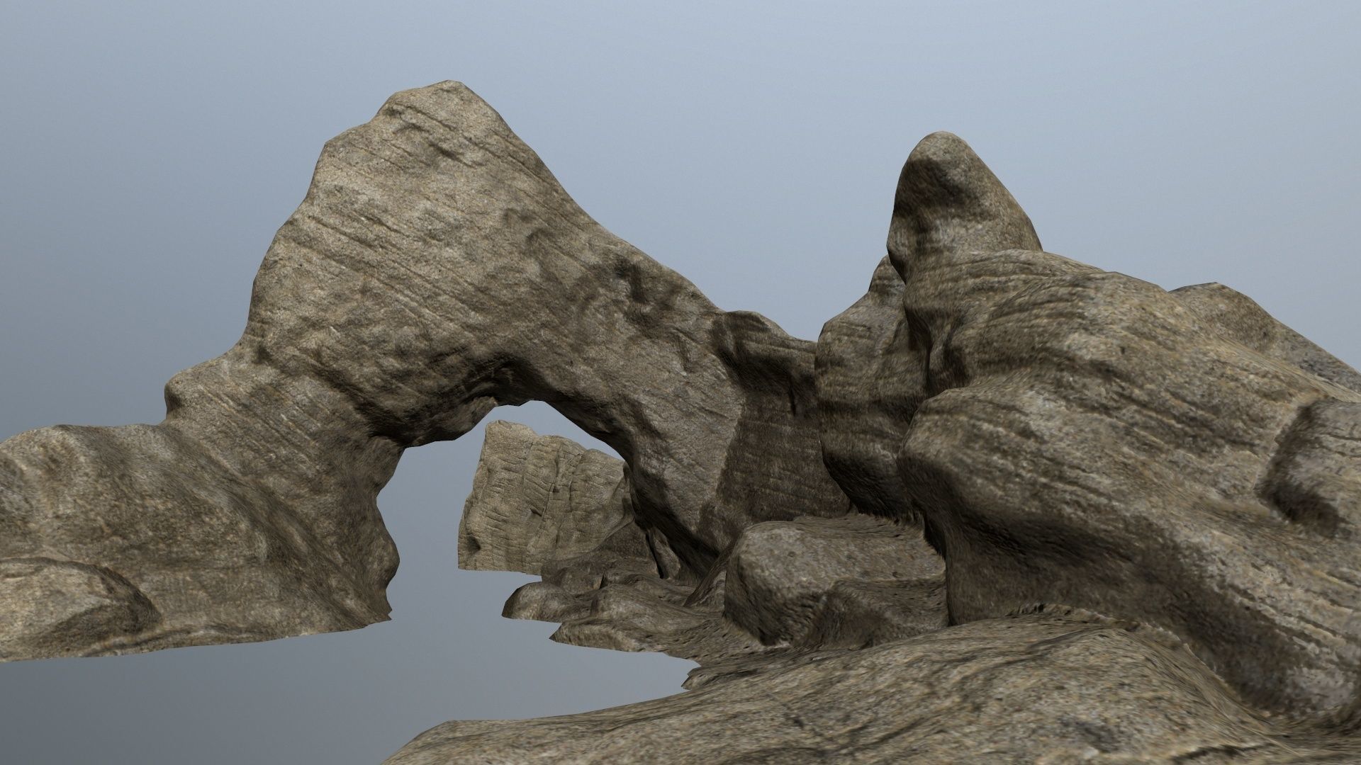 rocks rock Low-poly 3D model_15