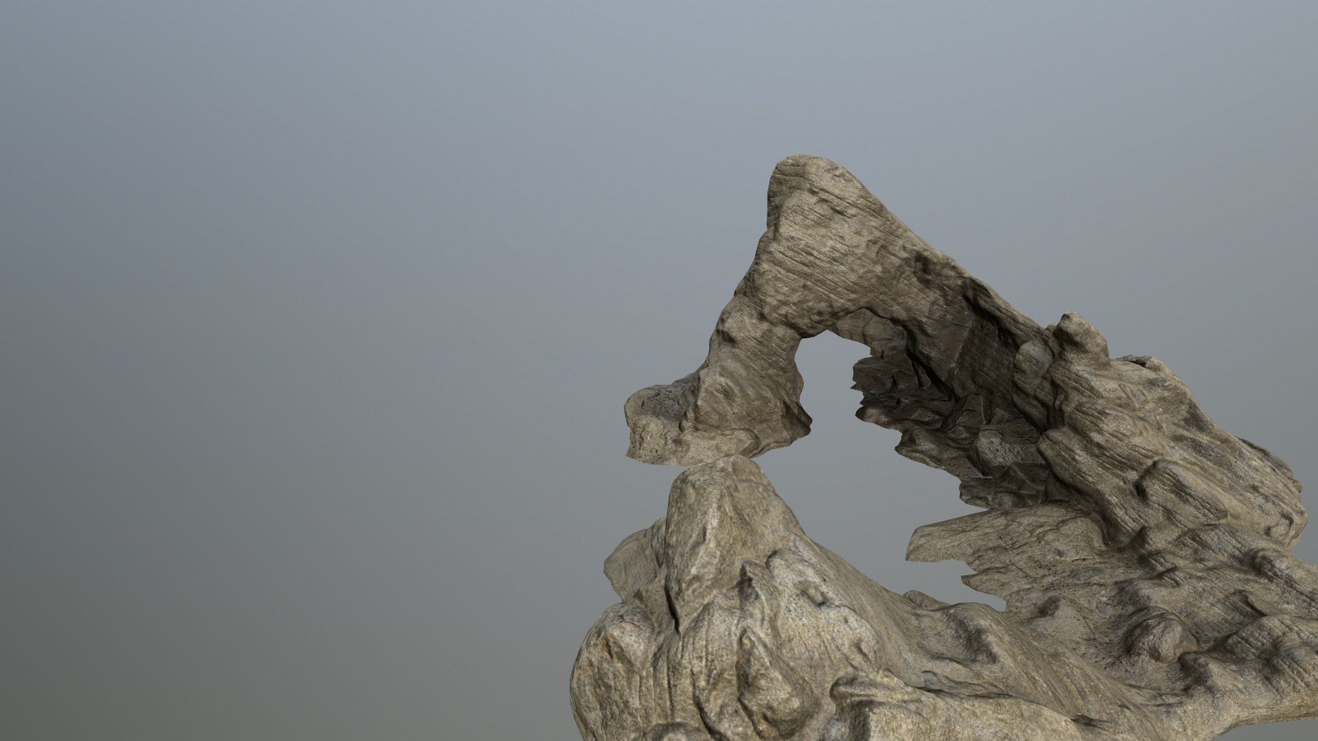 rocks rock Low-poly 3D model_6