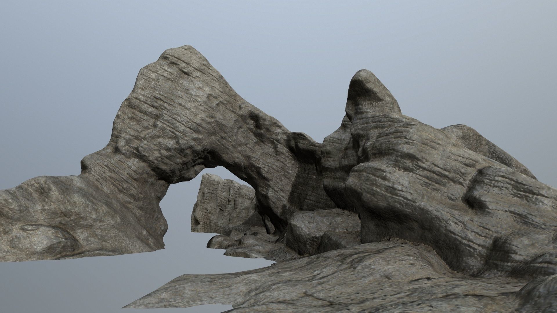 rocks rock formation Low-poly 3D model_12