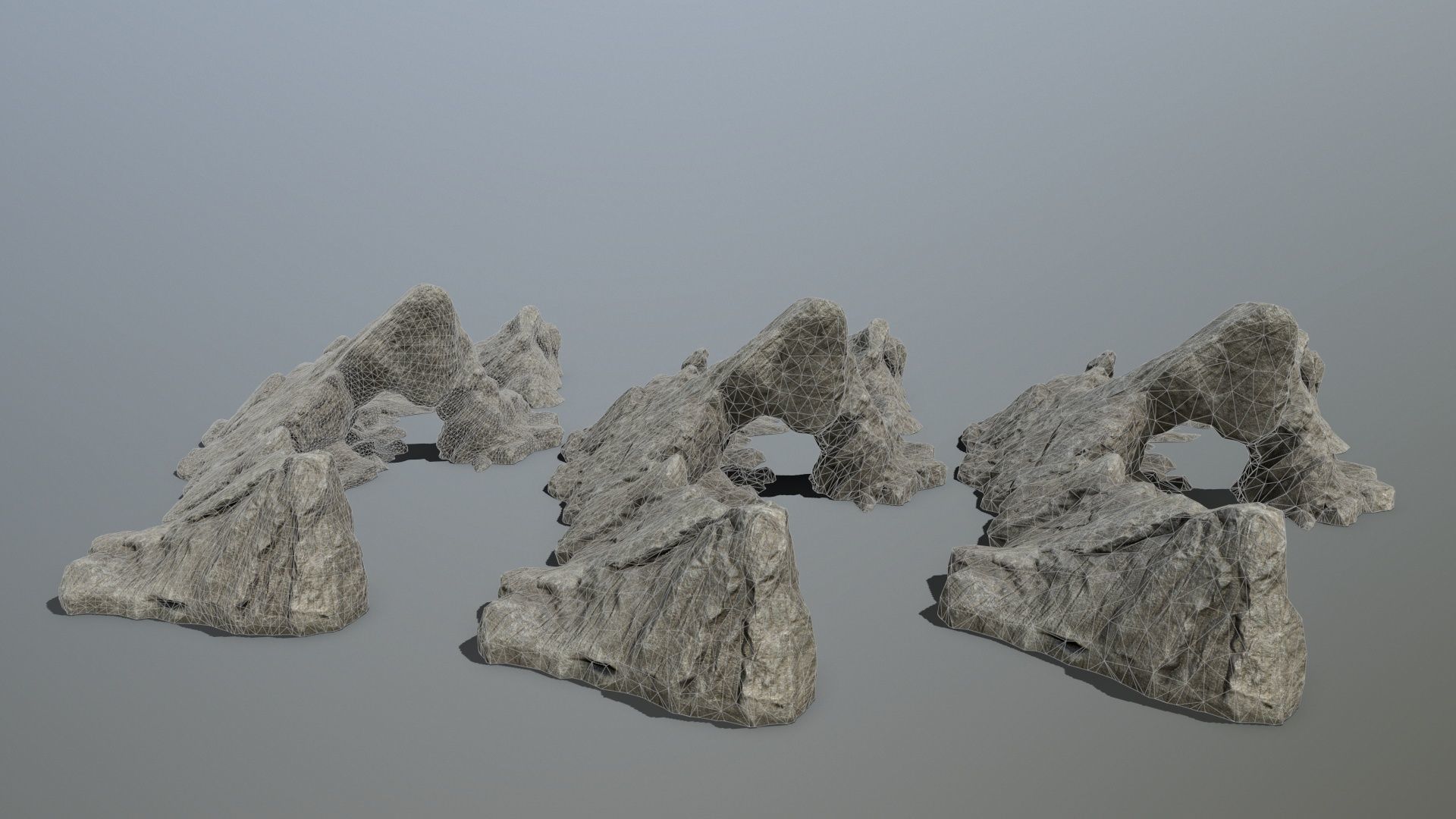 rocks rock formation Low-poly 3D model_14