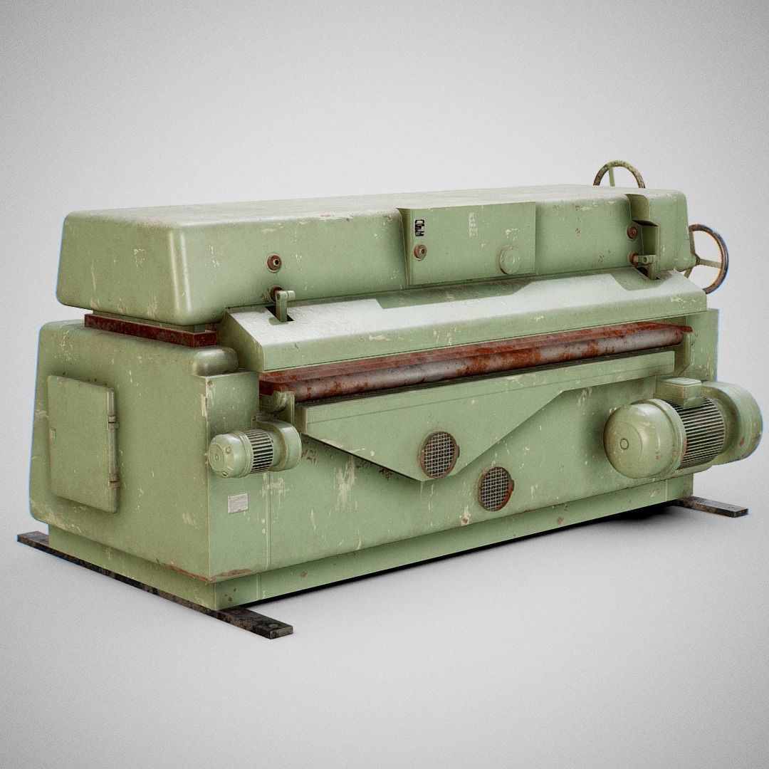 Sanding Machine - Anthon 01 Low-poly 3D model_14