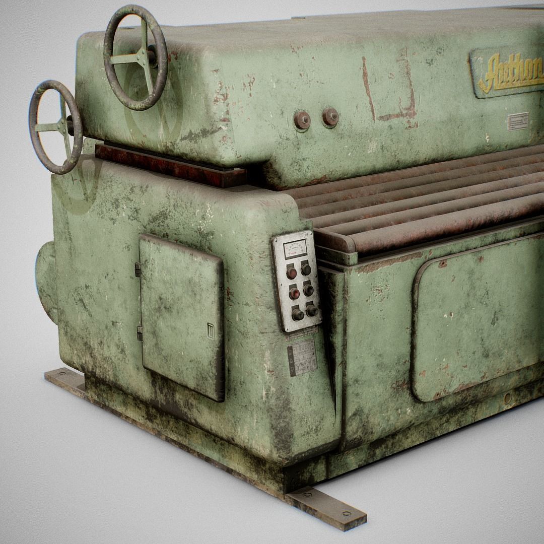 Sanding Machine - Anthon 01 Low-poly 3D model_9