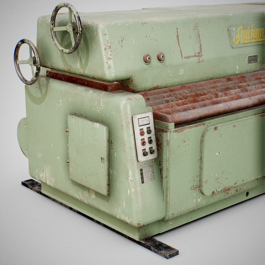 Sanding Machine - Anthon 01 Low-poly 3D model_8