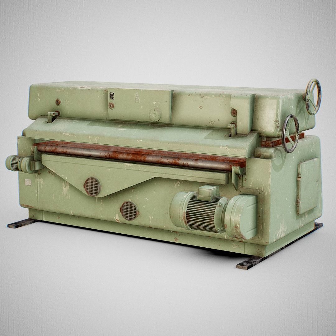 Sanding Machine - Anthon 01 Low-poly 3D model_17