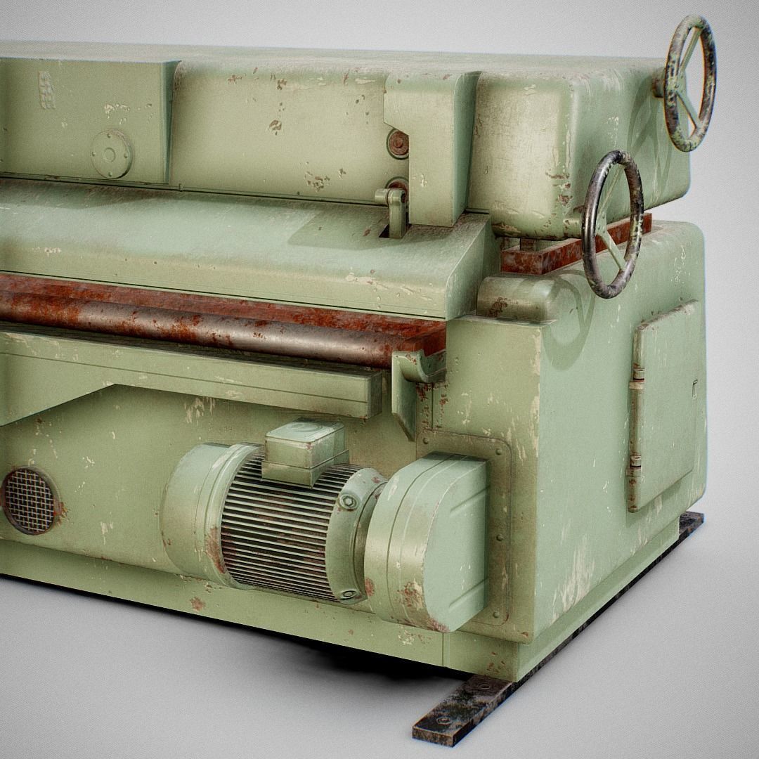 Sanding Machine - Anthon 01 Low-poly 3D model_20