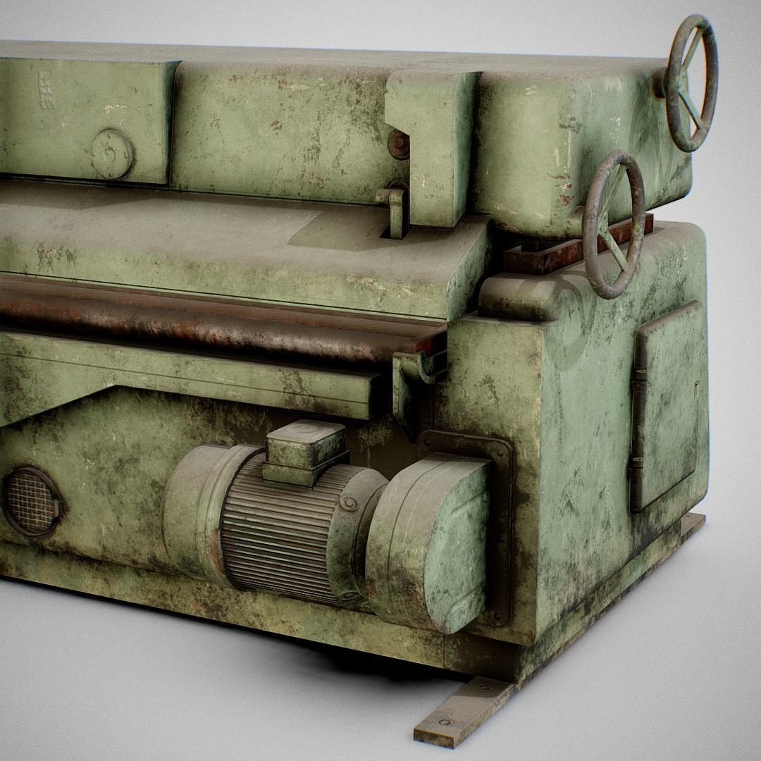 Sanding Machine - Anthon 01 Low-poly 3D model_21