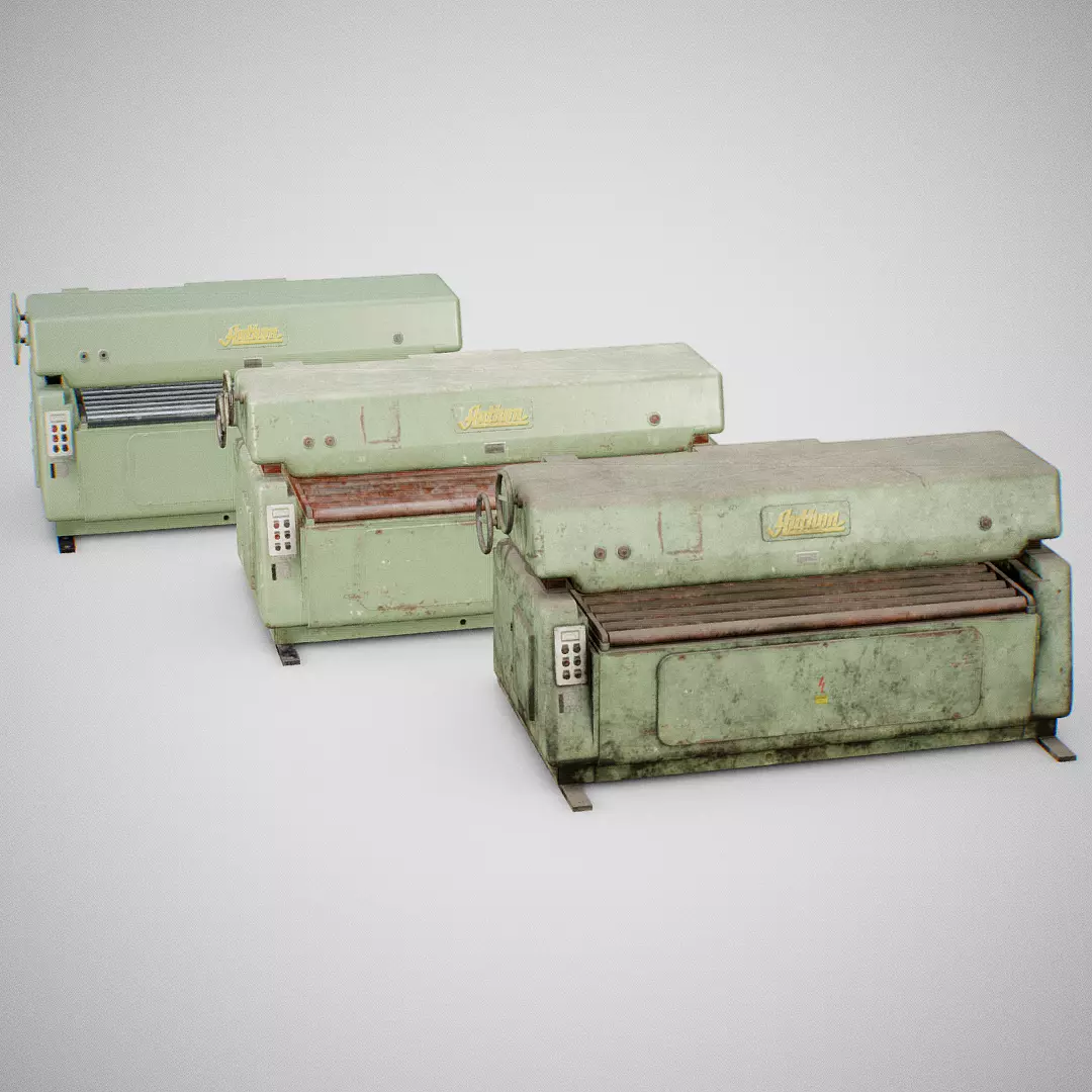 Sanding Machine - Anthon 01 Low-poly 3D model_0
