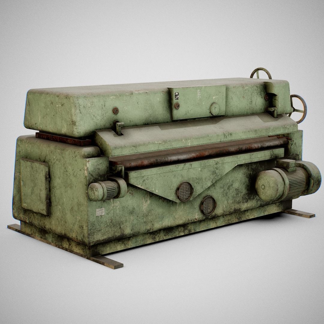 Sanding Machine - Anthon 01 Low-poly 3D model_15