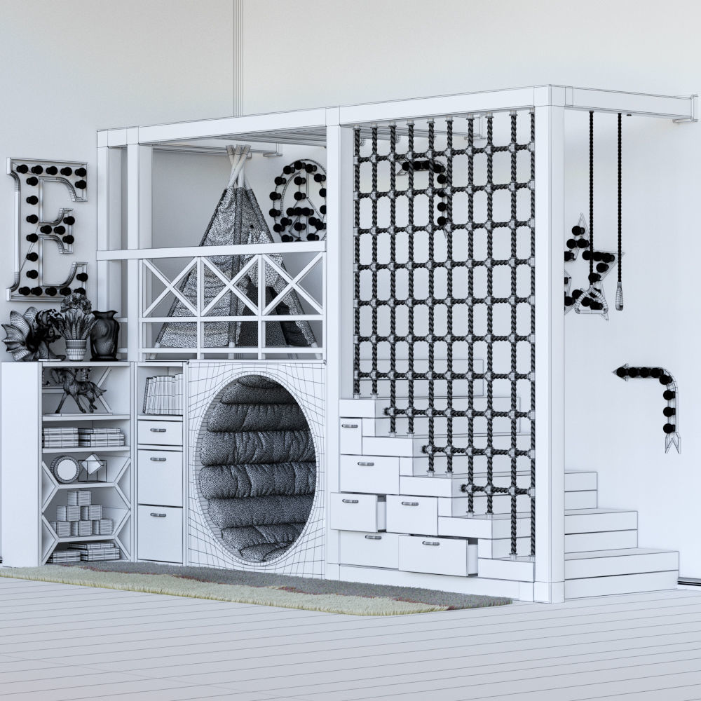 KidsRoom 3D model_2