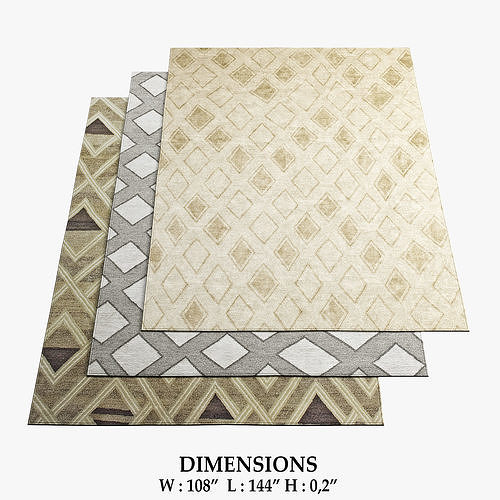 Fayette Rugs 323 3D model